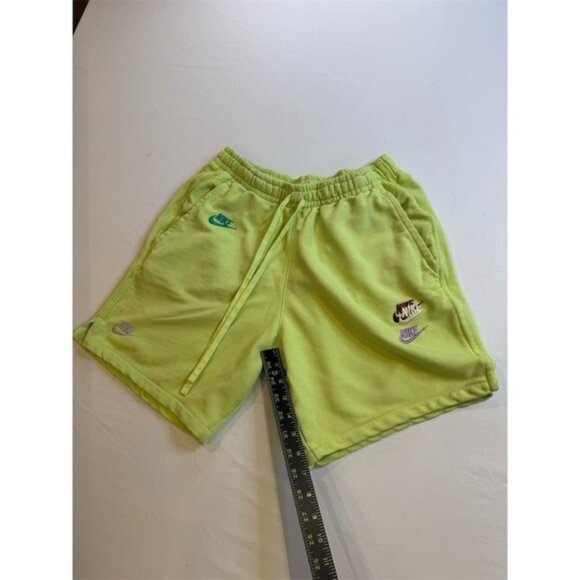 Nike Men's Lime Green Crewneck Sweatshirt & Shorts Set Size M RARE - Picture 13 of 16